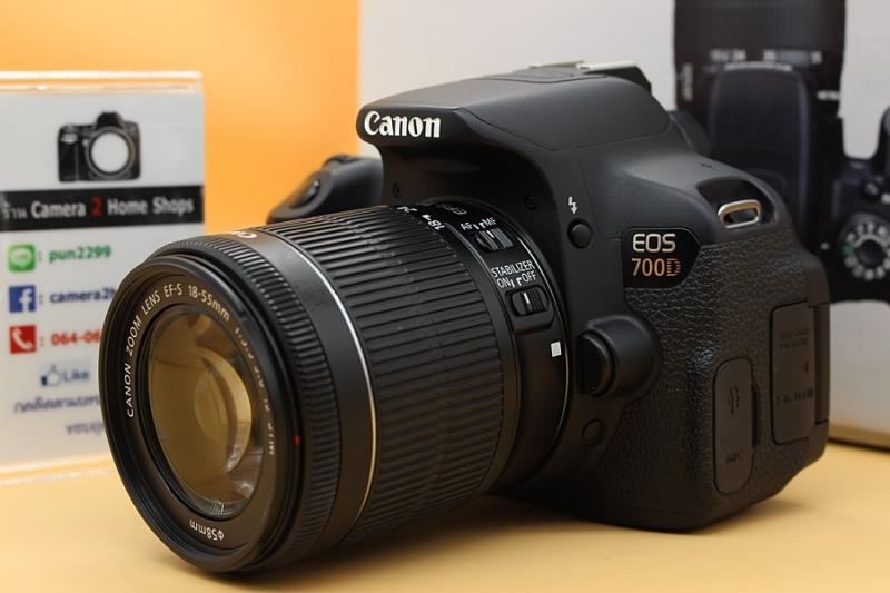 ขาย CANON EOS 700D + Lens 18-55mm IS STM เครื่องอดีตประกันศูนย์ เมนูไทย สภาพยังสวย ชัตเตอร์ 10,xxx รูป จอทัชสกรัน จอติดฟิล์มแล้ว ใช้งานเต็มระบบทุกฟังก์ชั่น